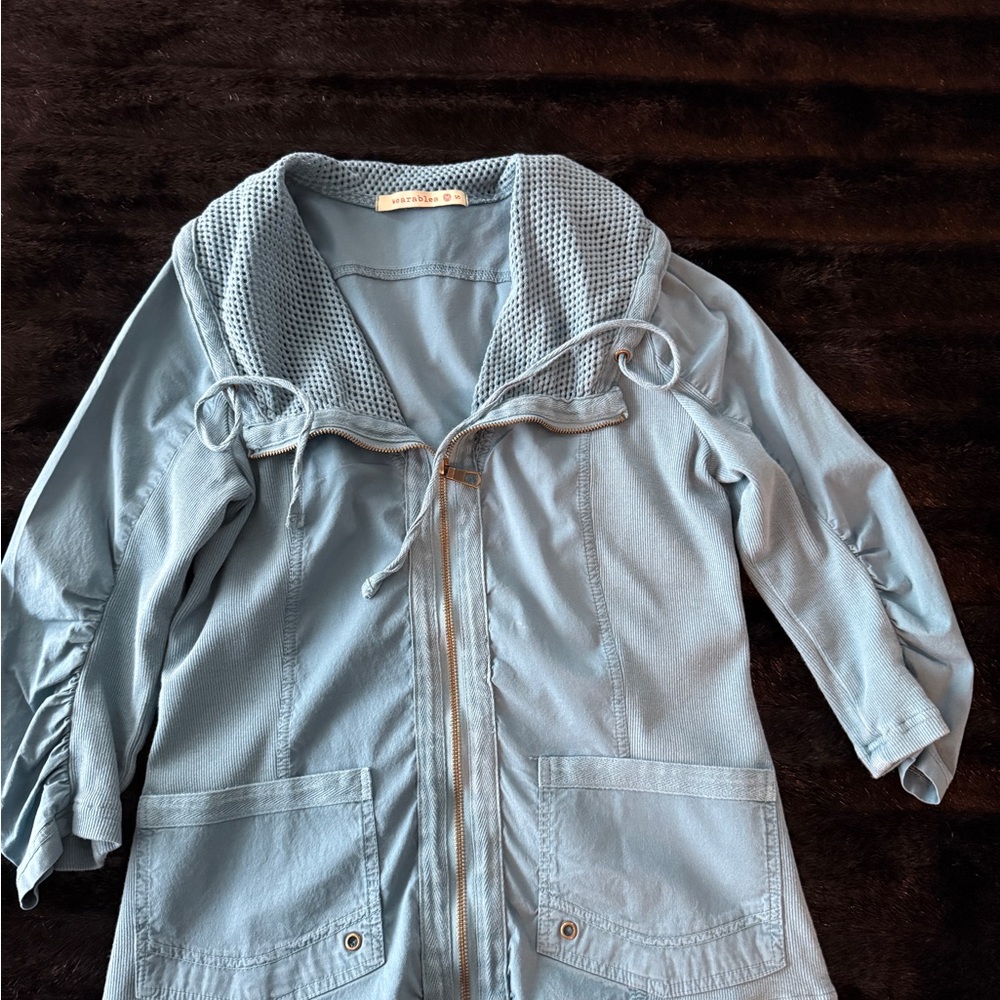 Wearables Light Blue Jacket & Pants Set – Size S – Worn Once